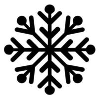 Snowflake vector icon Xmas December decoration