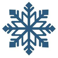 Isolated snowflake vector icon winter decorate ornament