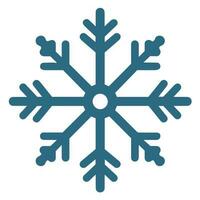 Isolated snowflake vector icon winter decorate ornament