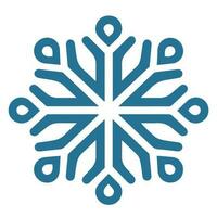 Isolated snowflake vector icon winter decorate ornament