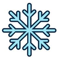 Isolated snowflake vector icon winter decorate ornament