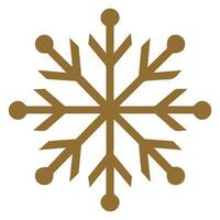 Isolated snowflake vector icon winter decorate ornament