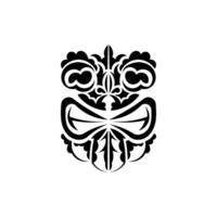 Pattern mask. Traditional totem symbol. Simple style. Vector illustration isolated on white background.