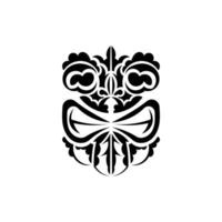 Pattern mask. Traditional totem symbol. Simple style. Vector illustration isolated on white background.