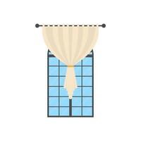 ventana con persianas aislado. plano estilo. vector