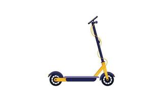 Kick scooter. Transportation vehicle sport ride toy. Vector illustration in flat style