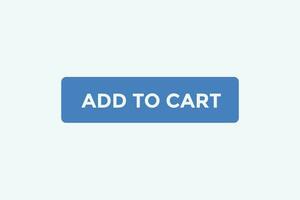 Add to cart button web banner templates. Vector Illustration