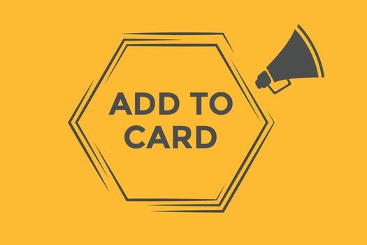 Add to card button web banner templates. Vector Illustration