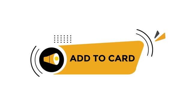 Add to card button web banner templates. Vector Illustration