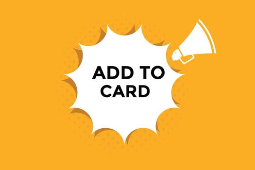 Add to card button web banner templates. Vector Illustration