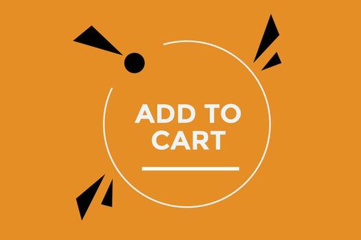 Add to cart button web banner templates. Vector Illustration