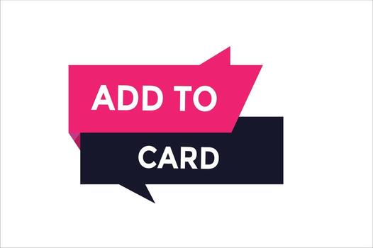 Add to card button web banner templates. Vector Illustration