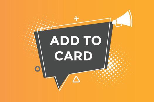 Add to card button web banner templates. Vector Illustration