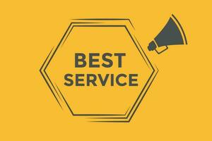 Best service button web banner templates. Vector Illustration