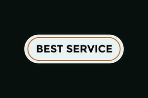 Best service button web banner templates. Vector Illustration