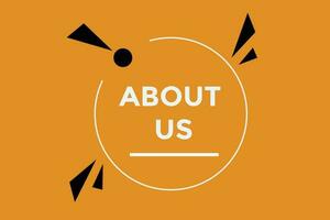 About us button web banner templates. Vector Illustration