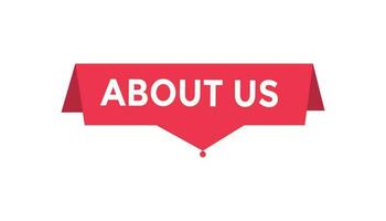 About us button web banner templates. Vector Illustration