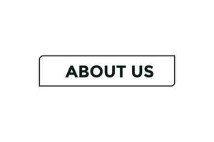 About us button web banner templates. Vector Illustration