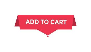 Add to cart button web banner templates. Vector Illustration