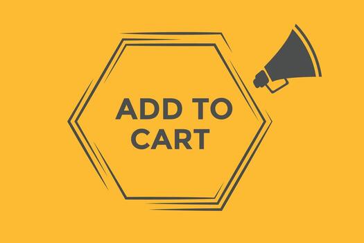 Add to cart button web banner templates. Vector Illustration