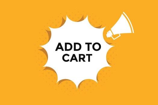 Add to cart button web banner templates. Vector Illustration