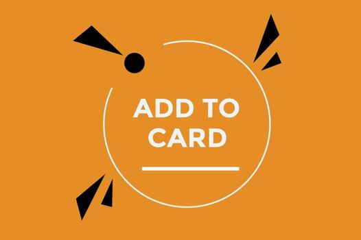 Add to card button web banner templates. Vector Illustration