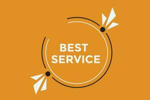 Best service button web banner templates. Vector Illustration