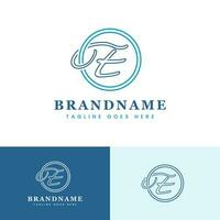 Simple Letter E With Circle Logo, suitable for any modern business with E initial. vector