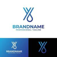 Letter Y Drop Logo, suitable for any modern business related Drop with Y initial. vector
