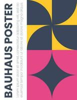 Abstract bauhaus elements shapes for use as cover or poster vector