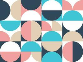 Abstract bauhaus elements shapes seamless background vector