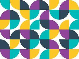 Abstract bauhaus elements shapes seamless background vector