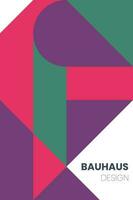 Abstract bauhaus elements shapes for use as banner or poster vector