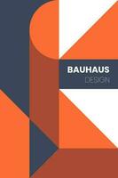 resumen Bauhaus elementos formas para utilizar como bandera o póster vector