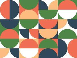 Abstract bauhaus elements shapes seamless background vector