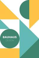 resumen Bauhaus elementos formas para utilizar como bandera o póster vector