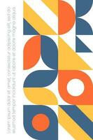 Abstract bauhaus elements shapes for use as banner or poster vector