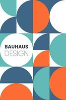 resumen Bauhaus elementos formas para utilizar como bandera o póster vector