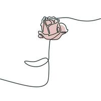 flower line art drawing vector