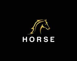 caballo cabeza mascota logo icono diseño modelo vector concepto elemento estilo.