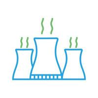 Nuclear Plant Vector Icon