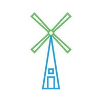 Windmill Vector Icon