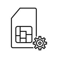 SIM Management Vector Icon