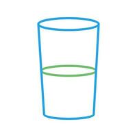 icono de vector de vasos de agua