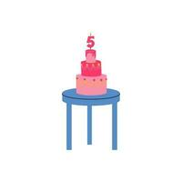 Birthday Cake Illustration vector