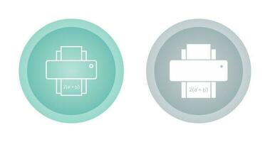 Print Math Sheet Vector Icon