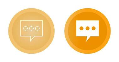 Single Message Bubble Vector Icon