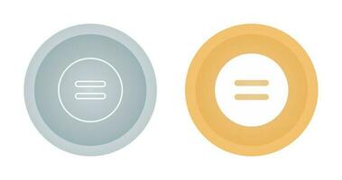 Equal to Symbol Vector Icon
