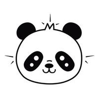 Cute little panda. Vector Illustration