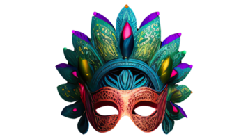3D Render of Fantasy Venetian Mask Icon. png